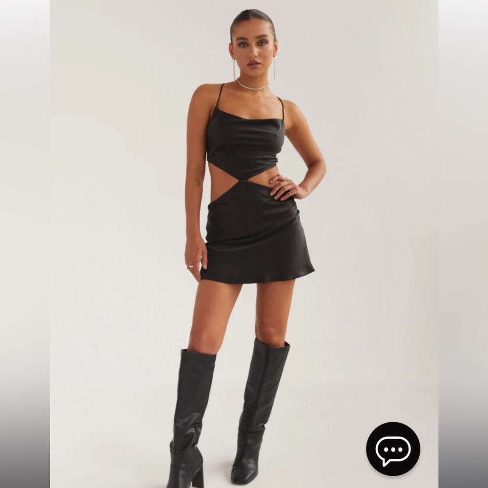 PEPPERMAYO - Mini Black Cut Out Dress